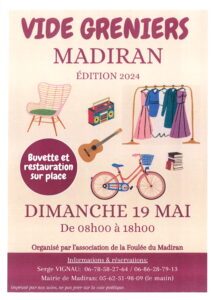 vide greniers 2024 MADIRAN