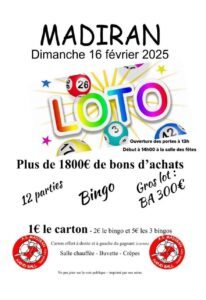 loto madiran 16 février 2025