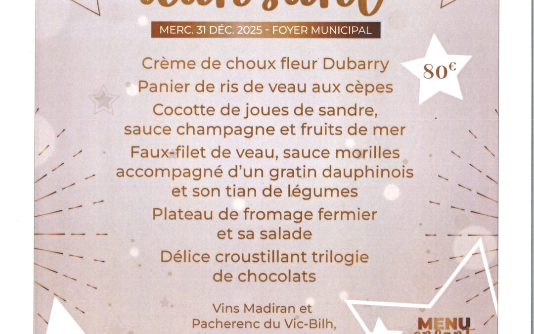 Réveillon 2025 Madiran