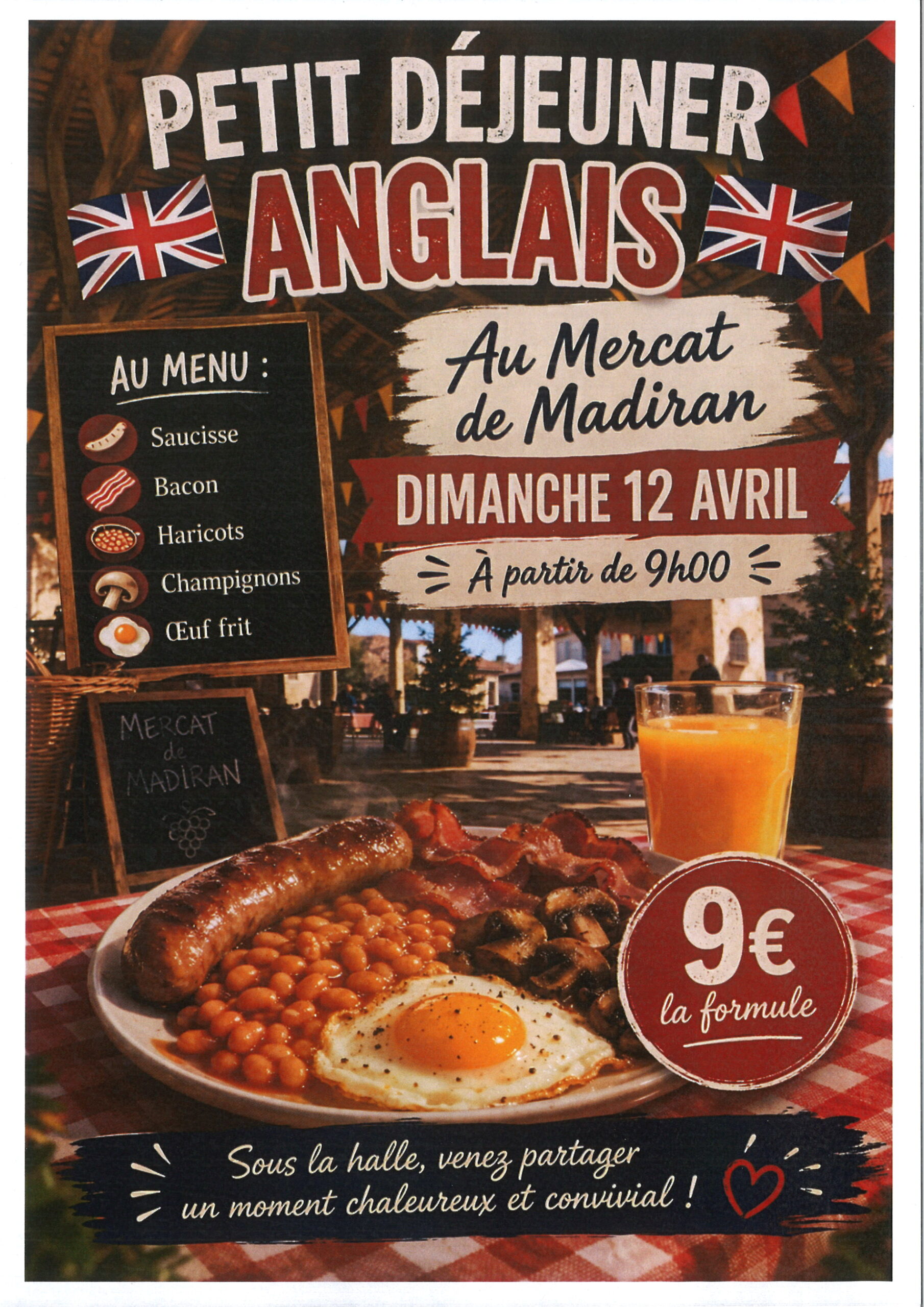 P'TIT DEJ ANGLAIS AU MARCHE DE MADIRAN