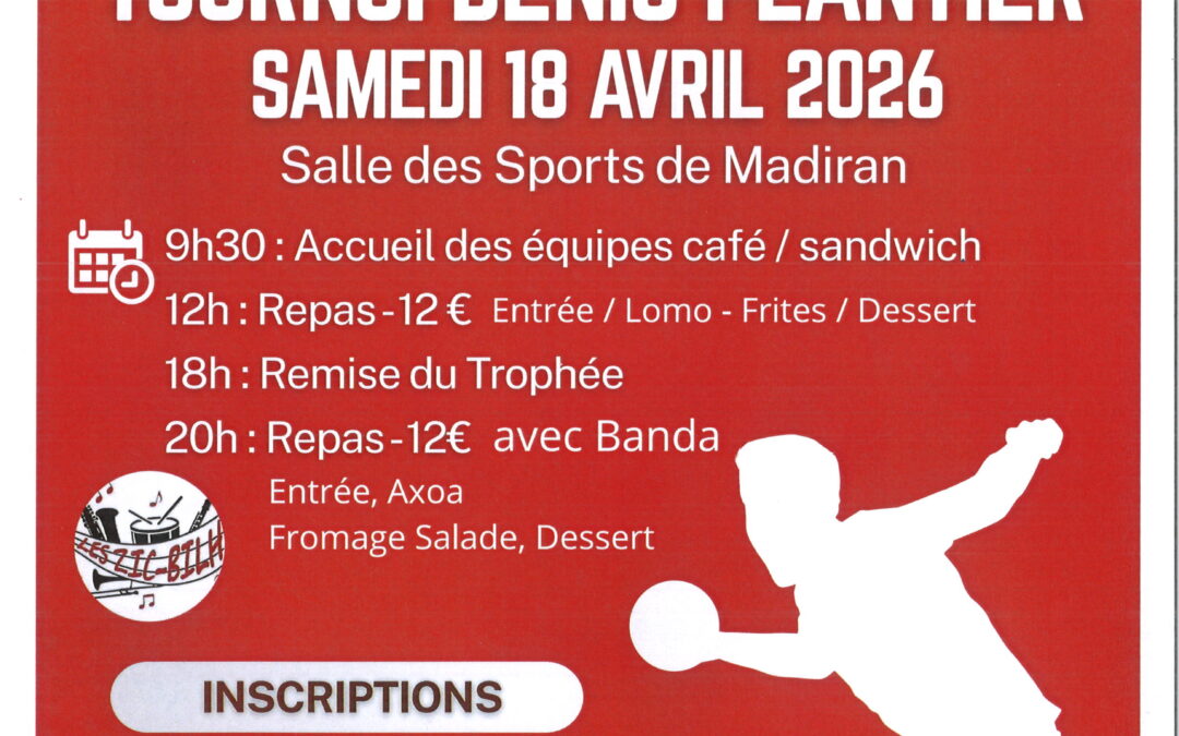 TOURNOI Denis PLANTIER 2026